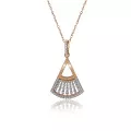 Orphelia® 'Carina' Dames Zilver 925 925 Collier - Rosékleurig ZH-7436