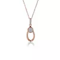 Orphelia® 'Ambra' Femmes Argent Collier avec pendentif - Rosé ZH-7439