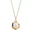 Orphelia® 'Aliva' Women's Sterling Silver Chain with Pendant - Gold ZH-7469/G