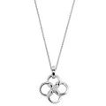 Orphelia® 'Aida' Damen Sterling Silber Halskette mit Anhänger - Silber ZH-7472