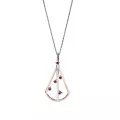 Orphelia® 'Sacha' Femmes Argent Collier avec pendentif - Argent/Rose ZH-7496