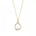 Orphelia® 'Baptiste' Women's Sterling Silver Chain with Pendant - Gold ZH-7507/G