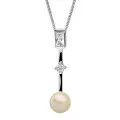 Orphelia® 'Maxime' Women's Sterling Silver Chain with Pendant - Silver ZH-7514