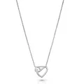 Orphelia® 'Ida' Women's Sterling Silver Chain with Pendant - Silver ZH-7521