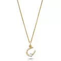 Orphelia® 'Aurora' Women's Sterling Silver Chain with Pendant - Silver/Gold ZH-7525/G