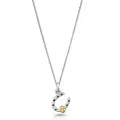 Orphelia® 'Aurora' Women's Sterling Silver Chain with Pendant - Silver/Gold ZH-7525