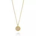 Orphelia® 'Bella' Women's Sterling Silver Chain with Pendant - Gold ZH-7565/G