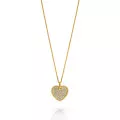 Orphelia® 'Elite' Women's Sterling Silver Chain with Pendant - Gold ZH-7566/G