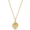 Orphelia® 'Amore' Damen Sterling Silber Anhanger mit Kette - Gold ZH-7577/G