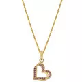 Orphelia® 'Cecilia' Women's Sterling Silver Pendant with Chain - Gold ZH-7584/R