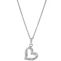 Orphelia® 'Cecilia' Women's Sterling Silver Pendant with Chain - Silver ZH-7584