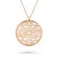 Orphelia® 'Madelene' Women's Sterling Silver Chain with Pendant - Rose ZK-7163/RG