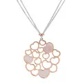 Orphelia® 'Maliya' Women's Sterling Silver Chain with Pendant - Silver/Rose ZK-7388