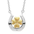 Orphelia® 'Signature' Dames Zilver 925 925 Collier - Zilver/Goud ZK-7517