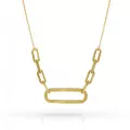 Orphelia® 'Essence' Women's Sterling Silver Necklace - Gold ZK-7560/G