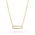 Orphelia® 'Charm' Women's Sterling Silver Necklace - Gold ZK-7563/G