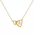 Orphelia® 'Santorini' Women's Sterling Silver Necklace - Gold ZK-7570/G