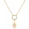 Orphelia® 'Spa' Women's Sterling Silver Pendant with Chain - Gold ZK-7575/G