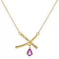 Orphelia® 'Charlotte' Femmes Argent Collier - Or ZK-7580/A