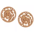 Orphelia® 'Fiore' Femmes Argent Puce d'oreille - Rosé ZO-7079/1