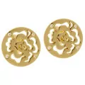 Orphelia® 'Fiore' Women's Sterling Silver Stud Earrings - Gold ZO-7079/2