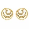 Orphelia® 'Elaine' Women's Sterling Silver Stud Earrings - Gold ZO-7084/2