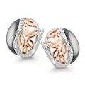 Orphelia® 'Unari' Femmes Argent Puce d'oreille - Argent/Rose ZO-7112