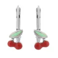 Orphelia® 'Apple' Child's Sterling Silver Drop Earrings - Silver ZO-7149/2 #1