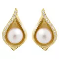 Orphelia® 'Sophia' Femmes Argent Puce d'oreille - Or ZO-7234/G