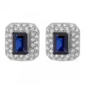 Orphelia® 'Jackie' Women's Sterling Silver Stud Earrings - Silver ZO-7237/SA