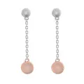 Orphelia® 'Aurelie' Dames Zilver 925 925 Oorhangers - Zilver/Rosé ZO-7385