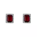 Orphelia® 'Enora' Women's Sterling Silver Stud Earrings - Silver ZO-7425/RU