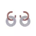 Orphelia® 'Carleen' Femmes Argent Boucle d'oreille - Rosé ZO-7440