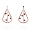 Orphelia® 'Sacha' Femmes Argent Boucle d'oreille - Argent/Rose ZO-7496