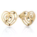 Orphelia® 'Euphoria' Damen Sterling Silber Ohrstecker - Gold ZO-7522/G