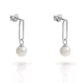 Orphelia® 'Grand' Women's Sterling Silver Drop Earrings - Silver ZO-7558