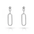 Orphelia® 'Essence' Women's Sterling Silver Drop Earrings - Silver ZO-7560