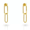 Orphelia® 'Rose' Women's Sterling Silver Drop Earrings - Gold ZO-7561/G