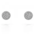 Orphelia® 'Bella' Women's Sterling Silver Stud Earrings - Silver ZO-7565