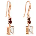 Orphelia® 'Fira' Femmes Argent Boucle d'oreille - Rosé ZO-7571/RG