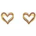 Orphelia® 'Cecilia' Women's Sterling Silver Stud Earrings - Gold ZO-7584/R