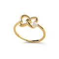 Orphelia® 'Lili' Women's Sterling Silver Ring - Gold ZR-7513/G #1