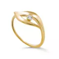 Orphelia® 'Milan' Dames Zilver 925 925 Ring (sieraad) - Goudkleurig ZR-7519/G