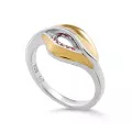 Orphelia® 'Anet' Femmes Argent Bague - argent/or ZR-7520/G