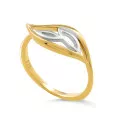 Orphelia® 'CHARLOTTE' Women's Sterling Silver Ring - Silver/Gold ZR-7523/G #1