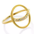 Orphelia® 'Amaliada' Damen Sterling Silber Ring - Gold ZR-7572