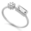 Orphelia® 'Madelyn' Women's Sterling Silver Ring - Silver ZR-7583