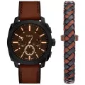 Fossil® Chronographe 'Machine' Hommes Montre FS6102SET