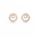 Swarovski® 'Creativity' Women's Gold Plated Metal Stud Earrings - Rose 5199827