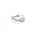 Swarovski® 'Twist' Dames Metaal Ring (sieraad) - Zilverkleurig 5563911